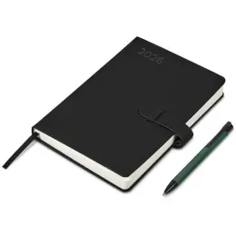 Altitude Enterprise A5 2026 Diary & Zeta Pen Set Dark Green